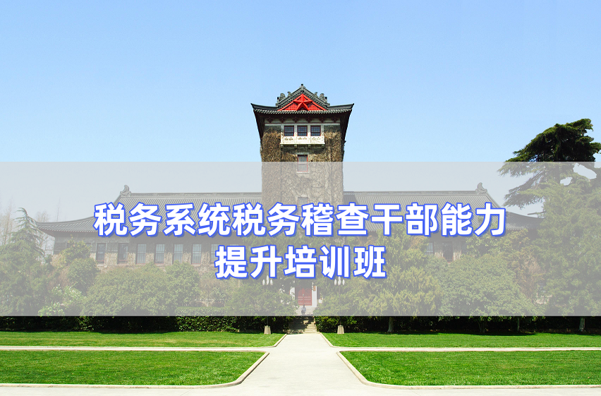 税务系统税务稽查干部能力提升培训班